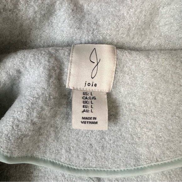 Joie Wool Blend Cropped Shacket Sz Large - Picture 6 of 6